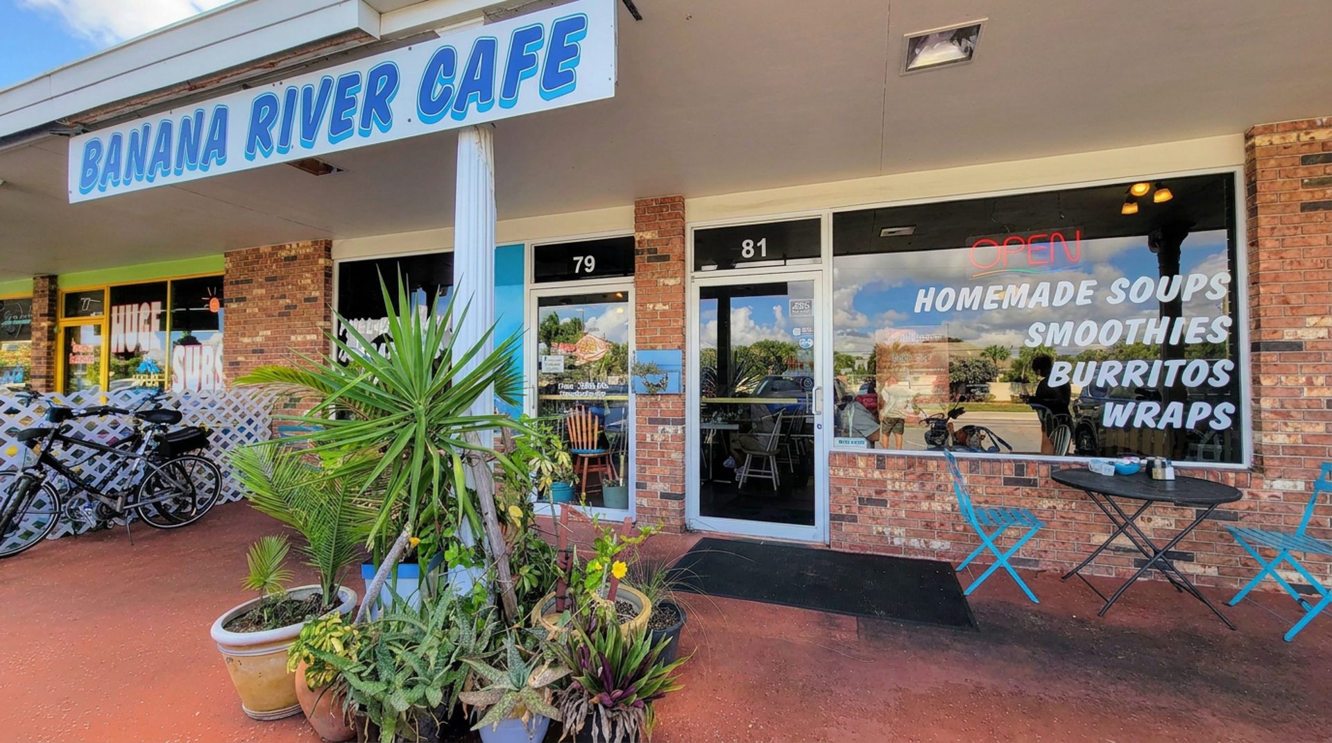 Outdoor tables, takeout, and dinner on weekends